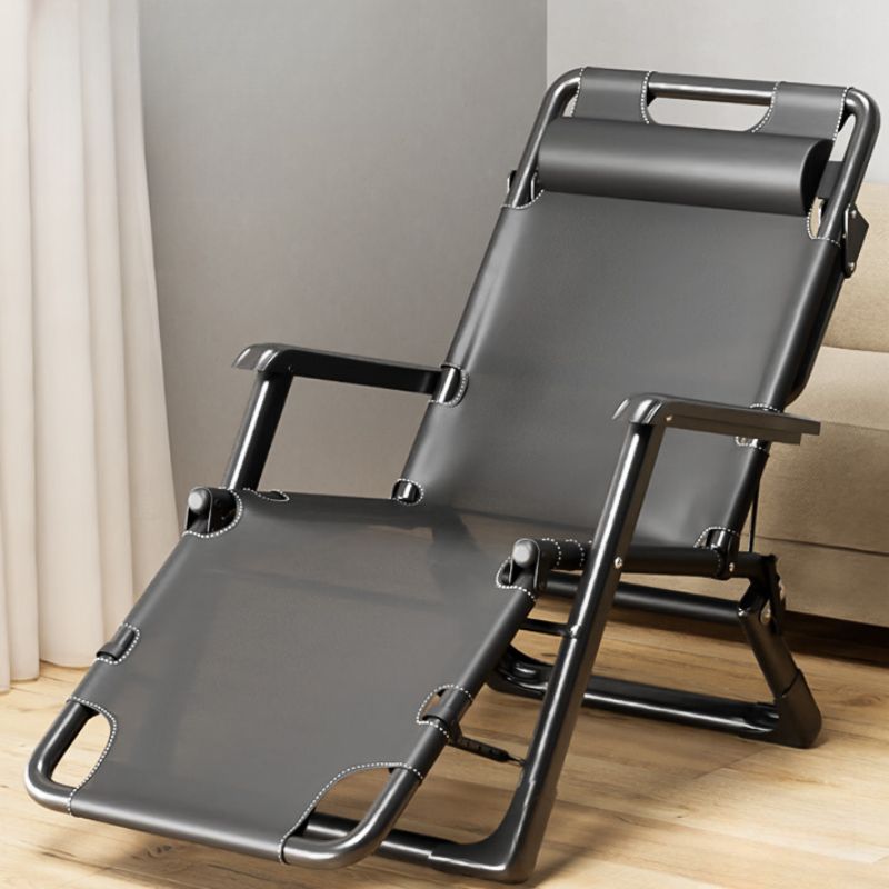 Cushioned Fold Away Chair Recliner A cushioned fold-away chair recliner with soft padding, offering comfort and convenience for relaxation in any space.