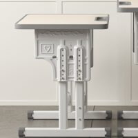 Cute Modern Adjustable Kids Desk with vibrant colors and ergonomic design, perfect for study and play.