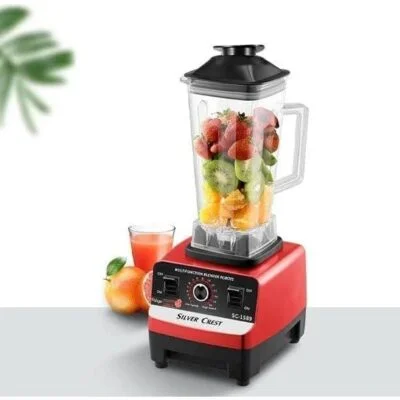 SilverCrest Blender Juicer Combo, a versatile 3-in-1 appliance for blending, juicing, and mixing, featuring modern design and multiple functions.