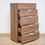 Wood Made Chest of Drawers with a classic design, perfect for storing clothes and accessories in any room.