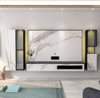 Stylish custom made TV unit with ample storage, sleek design, and premium materials for a modern entertainment space.