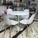 Stylish and space-saving Modern 4-Seater Dining Set with a sleek design, perfect for contemporary homes, apartments, and kitchens.