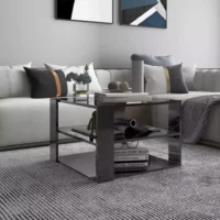 Sleek Clovo home coffee table with a 60cm x 60cm surface, perfect for modern living rooms or cozy home spaces.