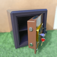 40KGS Fireproof Safe with electronic lock designed to protect valuables from fire and theft.