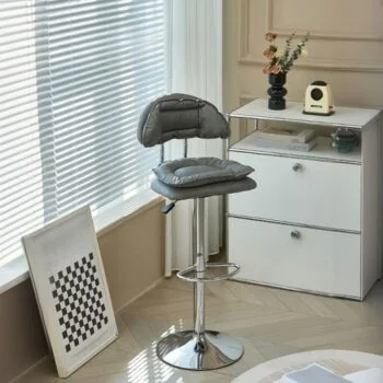 Elegant alloy kitchen counter stool with sleek design, sturdy metal frame, and comfortable seat, perfect for modern kitchens.