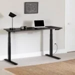 Modern Electric Height Adjustable Home Desk with sleek design and motorized height adjustments for ergonomic workspace customization.