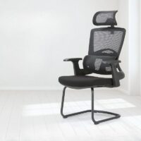 Modern black desk chair with mesh back, black mesh chair, ergonomic office chair, breathable backrest, adjustable desk chair, swivel office chair, modern task chair, lumbar support chair, mesh back office chair, black ergonomic chair, contemporary desk chair, height adjustable chair, comfortable office seating, executive mesh chair, rolling desk chair, caster wheels chair, smooth glide chair, tilt lock chair, mesh ergonomic chair, office chair with armrests, padded seat, cushioned chair, black task chair, computer chair, work chair, home office chair, modern workspace chair, ventilated backrest, curved back chair, posture support chair, lightweight office chair, mesh material chair, reclining office chair, tilt tension control, 360-degree swivel chair, mobility chair, modern office furniture