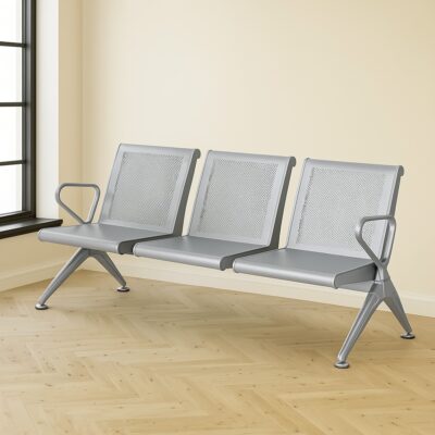 Three seater steel bench, heavy duty seating bench, high capacity bench, metal waiting bench, durable steel bench, public seating bench, office lobby bench, airport style bench, reception area bench, commercial steel bench, robust seating bench, steel frame bench, triple seat bench, waiting area bench, industrial seating bench, strong metal bench, silver steel bench, hospital waiting bench, institutional bench seating, heavy gauge steel bench, passenger bench seat, transit seating bench, high weight capacity bench, sturdy bench for three, multi-seater steel bench, office guest bench, durable public seating, three person bench, indoor steel bench, metal bench with armrests, anti-rust bench, commercial use bench, welded steel bench, ergonomic steel bench, sleek metal bench, bench with fixed seats, maintenance-free bench, tough seating bench, smooth finish bench, waiting room bench, utility steel bench, reinforced metal bench, powder-coated steel bench, vandal-resistant bench, modern bench design, bench for high traffic areas, healthcare seating bench, train station bench, school hallway bench, steel waiting seat, durable lobby seating, easy clean bench, professional seating solution, queue area bench, three-seater reception bench, minimalist steel bench, comfortable metal bench, industrial design bench, high strength bench, low maintenance bench, heavy load bench, metallic bench seating, corporate seating bench, queue seating solution, institutional metal bench, three person metal seat, safety steel bench, steel waiting area seat, durable entryway bench, robust triple seat bench, seating for public spaces, conference hall bench, secure bench seating, indoor waiting bench, medical facility bench, functional metal bench, stable frame bench, heavy weight seating, bench for clinics, hospitality seating bench, long-lasting bench, three unit steel bench, extra strong bench, reinforced bench seating, hall seating bench, triple seat public bench, resilient steel bench, steel bench for offices, utility waiting bench, solid steel bench, versatile metal bench, secure steel seating.