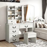 Bedroom Dressing Table Vanity With LED Lights, LED Lighted Vanity Table for Bedroom, Modern Vanity Table with LED Mirror, Makeup Vanity with LED Lights, Bedroom Makeup Table with Illuminated Mirror, Stylish LED Dressing Table, Vanity Set with LED Mirror for Bedroom, LED Light Mirror Vanity Desk, Makeup Station with LED Lights, Elegant Vanity Table with Lights, Compact Dressing Table with LED, LED Vanity Table with Storage Drawers, Lighted Makeup Table for Bedroom Use, Bedroom Vanity Set with Touch LED Mirror, Wooden Dressing Table with LED Lights, Vanity Table with Adjustable LED Brightness, Sleek LED Vanity Table for Bedroom Decor, Mirror Dressing Table with Built-In LED, Vanity with Lighted Mirror and Stool, LED Makeup Vanity Desk with Storage