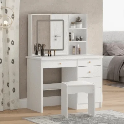 White Modern Dressing Vanity Set for Bedrooms, Modern Bedroom Vanity Table, White Vanity Table with Mirror, Sleek White Dressing Table, Bedroom Makeup Vanity Set, Contemporary White Vanity Desk, Vanity Set with Stool and Mirror, Minimalist White Dressing Table, White Wooden Vanity Set, Bedroom Vanity with Drawers, Stylish White Vanity Table, Modern Makeup Table for Bedrooms, Compact Vanity Set for Small Spaces, Elegant White Dressing Set, Vanity Table with Storage Compartments, Chic White Vanity Desk, Makeup Vanity with Cushioned Stool, Modern White Vanity with LED Mirror, Functional Bedroom Dressing Table, White Vanity for Everyday Use, Spacious Vanity Table for Bedrooms, White Dressing Table with Storage, Contemporary Vanity Set with Seat, Bedroom Vanity for Makeup and Hair, Fashionable White Dressing Desk, Vanity Set with Elegant Finish, White Table for Beauty Routine, Simple White Makeup Desk, Sleek Vanity with Storage Drawers, White Vanity Set for Women, Stylish Bedroom Vanity Station, Compact Vanity for Modern Interiors, All-White Dressing Table Set, Modern Vanity with Smooth Surface, Bedroom Vanity with Organizer, White Makeup Station with Mirror, White Dressing Table with Cushioned Seat, Vanity Set for Beauty Essentials, Trendy White Vanity for Bedrooms, Makeup Table with Minimalist Look, Bright White Vanity Desk, Home Dressing Table Set, Functional Modern Vanity Table, White Furniture for Bedroom Decor, Modern Vanity for Compact Rooms, Light and Airy Dressing Table