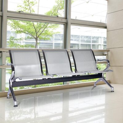 Gently Comfortable 3 Link Waiting Reception Bench, 3 link reception bench, waiting area bench, comfortable reception seating, office waiting bench, linked seating bench, reception area furniture, durable waiting bench, public seating bench, multi-seat bench, commercial waiting bench, cushioned reception bench, visitor seating bench, lounge bench, office reception furniture
