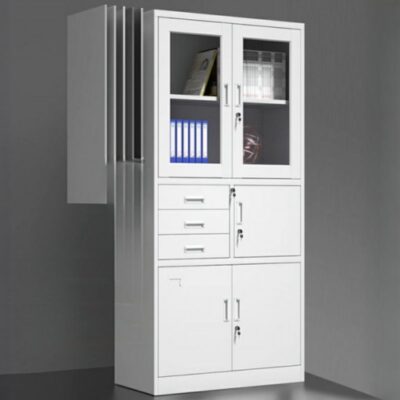 gray storage cabinet, two door display cabinet, glass front doors, modern bookcase, office filing cabinet, sleek gray furniture, curio cabinet, adjustable glass shelving, metal storage unit, wooden display case, dust-proof cabinet, contemporary decor, display and storage, professional office furniture, home decor accent, silver hardware, tempered glass, gray finish, modular storage, exhibition cabinet, decorative storage, living room cabinet, dining room hutch, transparent doors, internal shelving, grey cabinet, office organization, wall unit, accent cabinet, glass door bookcase, commercial storage, stylish cabinet, clean lines, protected display, built-in lighting option, lockable doors, file storage solution, sophisticated gray, modern industrial, metal frame glass, minimalist cabinet, display case, neutral tone furniture, full glass front, half glass doors, adjustable feet, decorative wood veneer, collectible display, office supply storage.